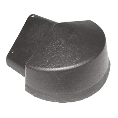 Image of Slate Grey Enviro Tile Ridge Apex Cover Radius End Cap Roof Lightweight Synthetic Plastic Roofing