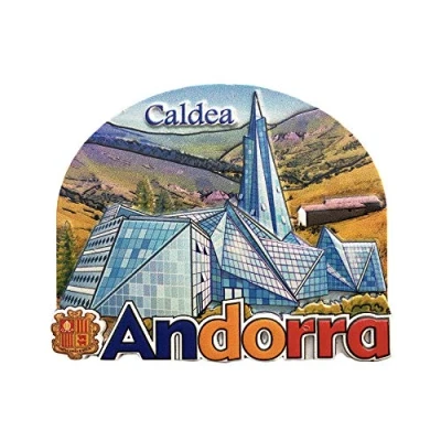 Image of Andorra 3D Caldea Refrigerator Magnet Souvenir,Andorra Fridge Collection Gift Magnetic Sticker Home Kitchen Decoration