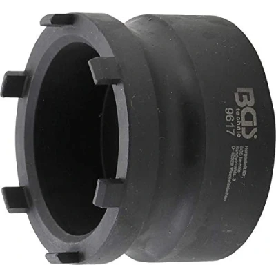 Image of BGS 9617 Groove Nut Socket for Wheel Hubs external tooth Mercedes Benz, Nissan, Opel, Renault, VW