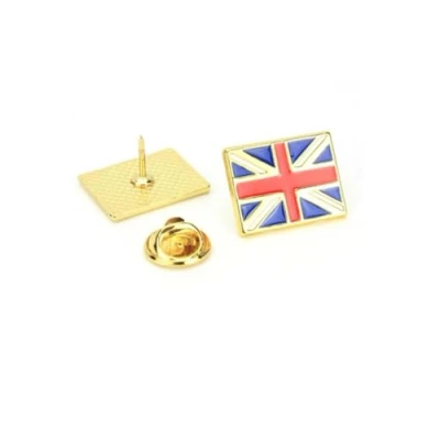 Image of British Flag Brooch Badge Metal United Kingdom Lapel Pin UK Union Jack Patriotic Badges