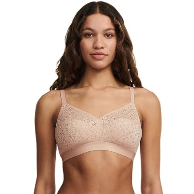 Image of Chantelle Women&#039;s Norah Supportive Wirefree Bra, Opaque, Nude Blush, 36C