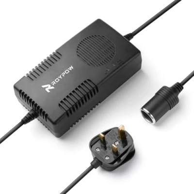Image of RoyPow Voltage Converter AC 240V to DC 12V 10A Power Adapter 120W (Max 150W) Car Cigarette Lighter Socket Transformer Mains