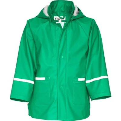 Image of Playshoes Boy&#039;s Waterproof Raincoat, Green, 7 8 Years (128)
