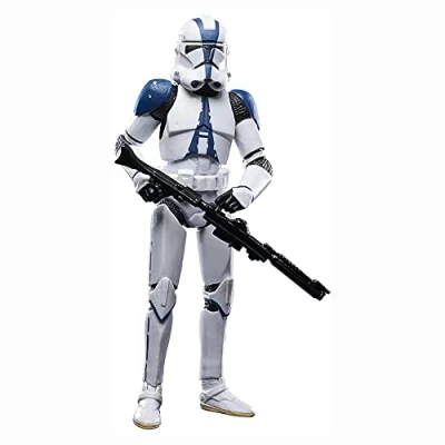 Image of Star Wars Hasbro The Vintage Collection Clone Trooper (501st Legion) Toy, 9.5 CM Scale Figure, 4 and Up