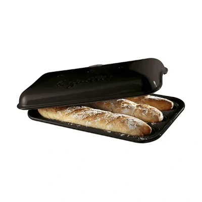 Image of Emile Henry Bread Mould Baguettes Fusain