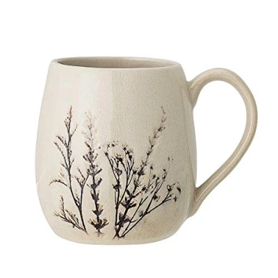 Image of Bloomingville Bea Natural Ceramic Mug Elegant Single for Cosy Pleasure Moments