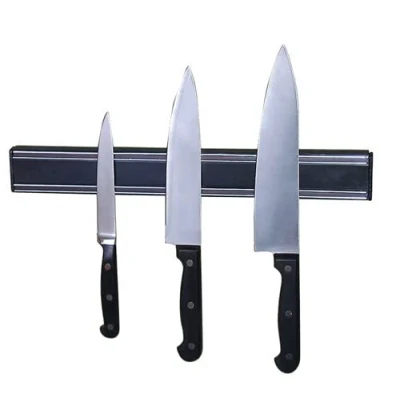 Image of Chabrias Ltd Magnetic Knife Strips, 18 Inch Storage Strip, Holder, Bar Block Magnet, Kitchen Utensil Tool Multipurpose Rack