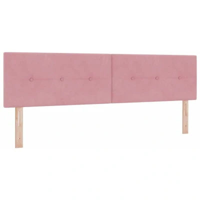 Image of vidaXL Headboard Button Tufted Pink 180 cm Velvet
