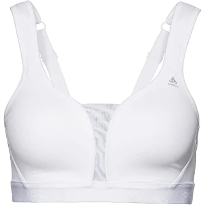 Image of Odlo Women&#039;s Padded HIGH E Cup Sports Bra, white, 80