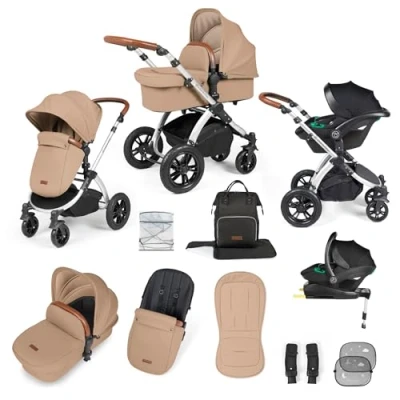 Image of Ickle Bubba Stomp Luxe all in one Travel System Silver/Desert/Tan/ Pack Size 1