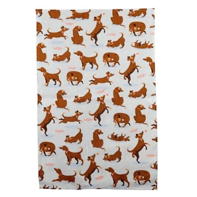 Image of Puckator Poly Cotton Tea Towel Catch Patch Dog Design Towels For New House Home Kitchen Household Essentials Cloth Must Haves Catering Stuff T Teatowel Fashion Gabdets