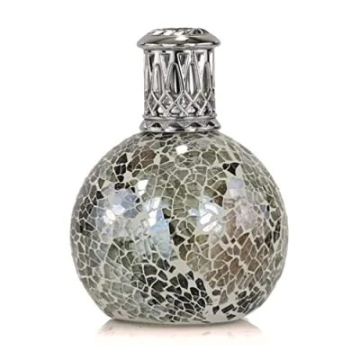 Image of Ashleigh and Burwood Enchanted Forest Catalytic Fragrance Lamp Powerful Purifying Home Silver Mosaic Décor Housewarming Gift