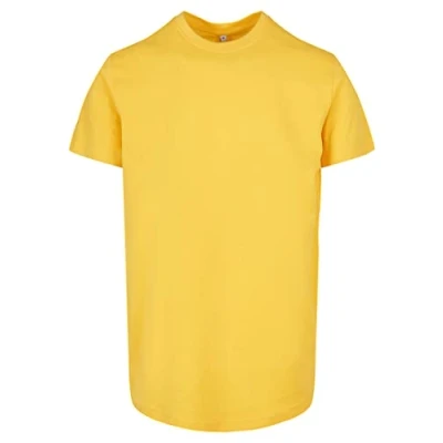 Image of Build Your Brand Men&#039;s Basic Round Neck T Shirt, Taxi Yellow, XL