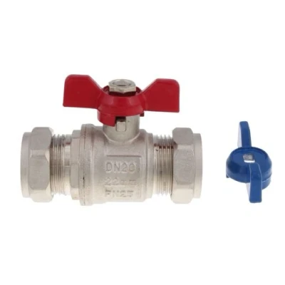 Image of POTTERTON 430006 ISOLATING COCK 22MM.RED