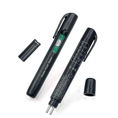 Image of OurLeeme Brake Fluid Tester, 5 LED Auto Diagnostic Brakes Testing Pen Portable Vehicle Tester Universal Car oil for DOT3 DOT4