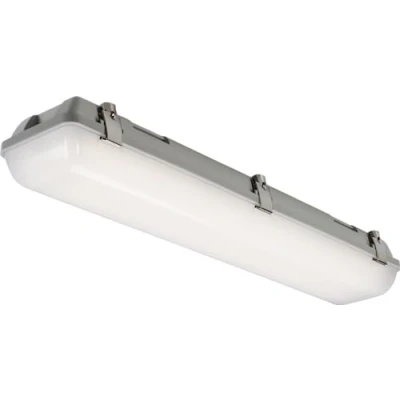 Image of KnightsBridge 230V IP65 IK08 2ft Selectable 14W/26W CCT Adjustable ST Emergency Non Corrosive