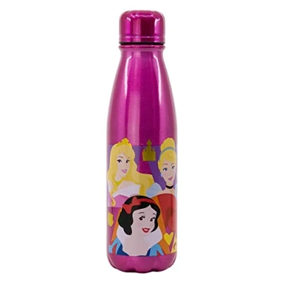 Image of Stor 600ML KIDS ALUMINIUM BOTTLE DISNEY PRINCESS BRIGHT &amp; BOLD