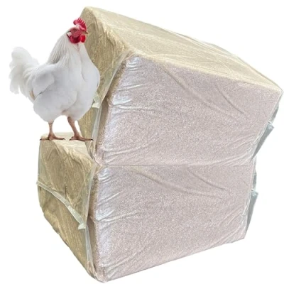 Image of STORM TRADING GROUP Poultry Bale Mix 15kg Large Bag Animal Bedding Shavings Softwood Timber Ideal For Chickens, Turkey, Goose &amp; Duck