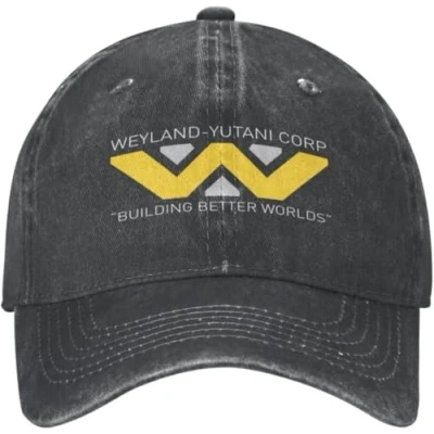 Image of Baseball Cap Snapback Sun Hat Custom Cotton for Men and Women Dad Adjustable Alien Streetwear Weyland Yutani Corp Birthday Gift