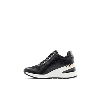 Image of ALDO Women&#039;s Adwiwia Sneaker, Black, 6 UK