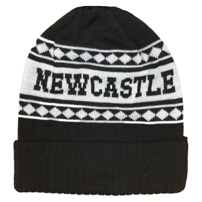 Image of Newcastle Black and White Ski Hat Stylish Winter Beanie for Geordies Ultimate Football Comfort Warmth (UK, Alpha, One Size, Bronx Hat)