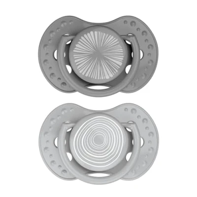 Image of Difrax Lovi Dynamic Dummy 3 6 Months Grey