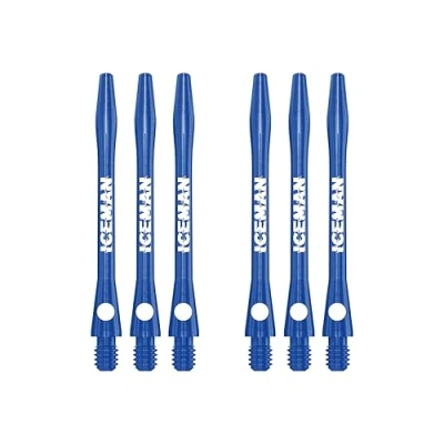 Image of Red Dragon Gerwyn Price Iceman Logo Blue Aluminium Medium Stems 3 sets per pack (9 in total)