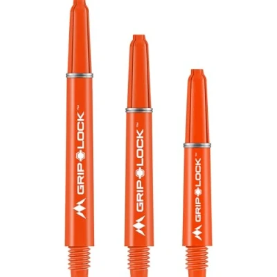 Image of Mission Darts GripLock Dart Shafts Tough Durable Nylon Stems Orange, Yellow, 1 Set of 3 (S1075)