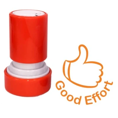 Image of Good Effort. (Orange Ink) Teacher Stamp. Refillable, Self Inking