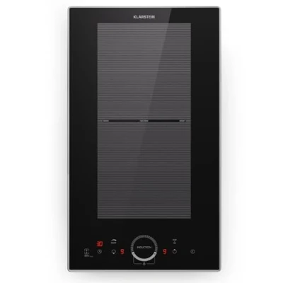 Image of Klarstein Induction Hob, 3500W Electric Hobs Cooker, 2 Ring Pan Built In Table Top Cookers w/ Hobs, Touch Control, Inductions Heater Cooktops, Hot Plates for Cooking
