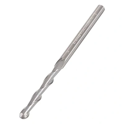 Image of Trend CNC Bullnose Spiral Up Cut Router Cutter, 4mm Shank, Diameter &amp; 32mm Length, Solid Tungsten Carbide, CNC/302X4STC