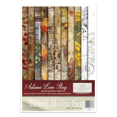 Image of ITD Collection Autumn Love Story RP064 Rice Paper 21 x 30 0.15 cm