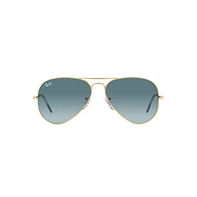 Image of Ray Ban Aviator Large Unisex Sunglasses goldcoloured, Size: 58, Gold coloured