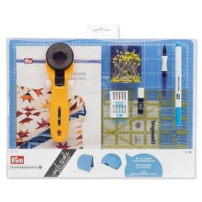 Image of Prym Patchwork &amp; Quilting Starter Set (inch Scale), Blue, GB