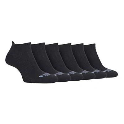 Image of Jeep 6 Pairs Mens Cushioned Sport Ankle Socks For Outdoor Activties including Running Tennis Gym Athletics (6 11, Black)