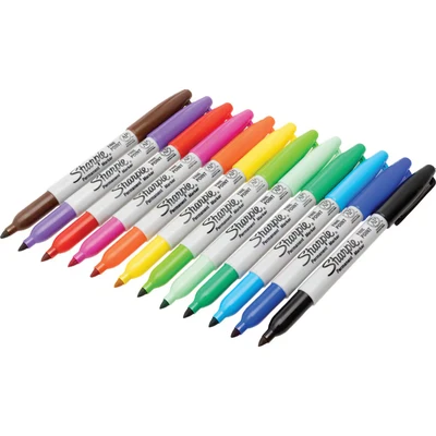 Image of Sharpie Permanent Marker Fine Assorted (12 Pack)