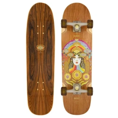 Image of Arbor Solstice B4BC Cucharon Cruiser Factory Complete Skateboard Multi 32.375&quot;