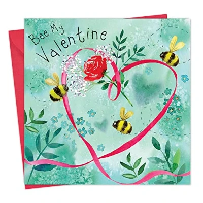 Image of Twizler Valentines Day Card for Her Bee Him Cards Wife Husband Boyfriend Girlfriend
