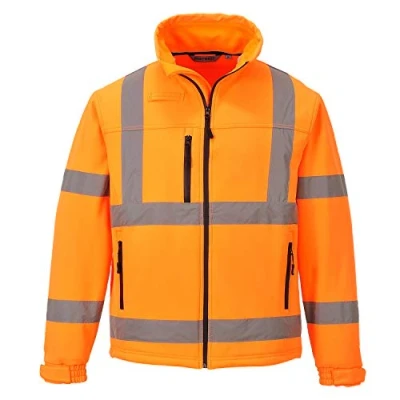 Image of Portwest Hi Vis Classic Softshell Jacket (3L), Size: L, Colour: Orange, S424ORRL
