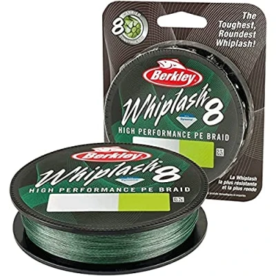 Image of Berkley Whiplash 8 Braided Fishing Line 100% Dyneema Strand Braid for Saltwater and Freshwater