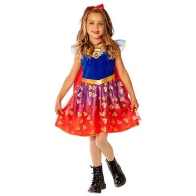 Image of Rubie&#039;s 3012297 8000 Supergirl Girls Core Costume, multi, Large