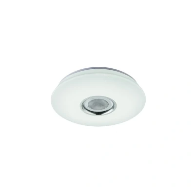 Image of Nicole Decorative Flush Ceiling Light White LED Dimmable 2700 6500K Remote Control