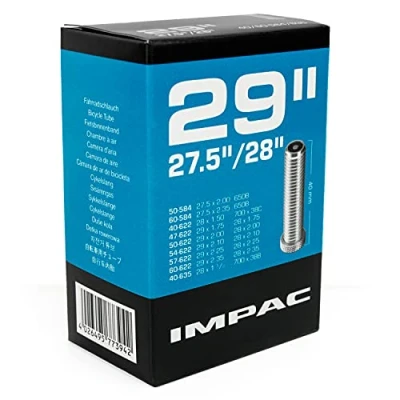 Image of Impac Unisex&#039;s AV29 Tubes, Black, 29&quot;/27.5&quot;/28&quot; x 1.50/2.35