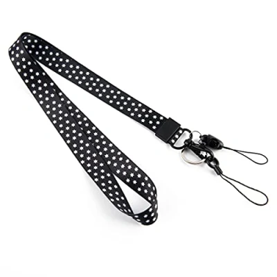 Image of Lanyard Neck Strap, Two Sided Printing in Full Colour and for Mobile ID Badge Keys mp3 USB Holder.