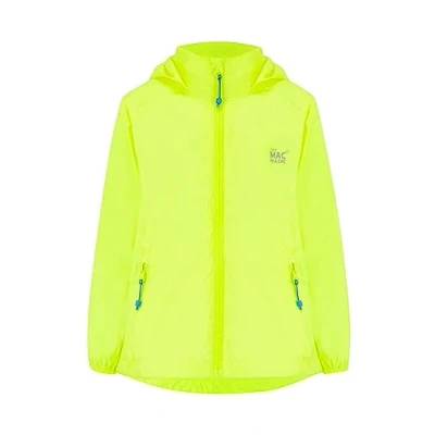 Image of Mac in a Sac Mini Origin II Packable Waterproof Jacket for Boys &amp; Girls Lightweight and Breathable Raincoat that Packs into its own Bag Neon Yellow 11 13 Years