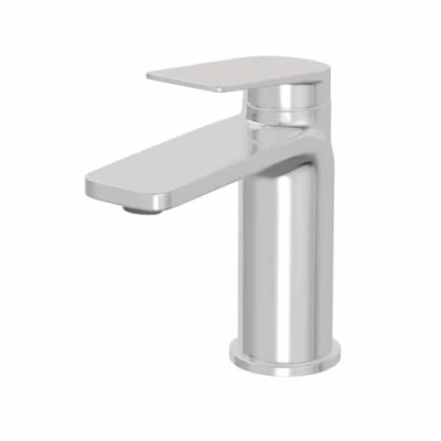 Image of Architeckt® Tirso Bathroom Basin Sink Mixer Tap Modern Mono Round Single Lever Handle Faucet for Sinks, Chrome