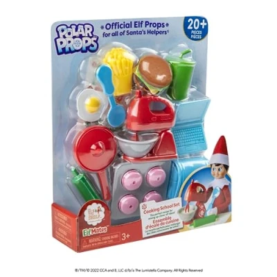 Image of The Elf on Shelf Polar Props: Cooking School Set Help Elves Create New Scenes or Share Pretend Play Includes 20 Plus Accessories
