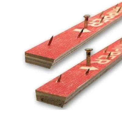 Image of FloorPro Premium Carpet Gripper Rods (40ft / 12metres) For Concrete or Wood Floors Stairs Dual Purpose Strips Underlay/Flooring Easy DIY Packs