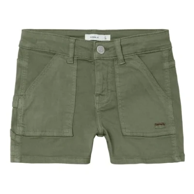 Image of Name it Nkfrose Shorts for kids, Size: 9y, Deep lichen green