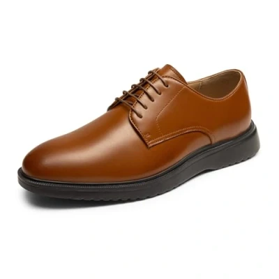 Image of Bruno Marc Men&#039;s Oxfords Comfortable Shoes, Lace ups for Business and Wedding Walking Up Shoes,Size 8.5,Brown,SBOX2402M